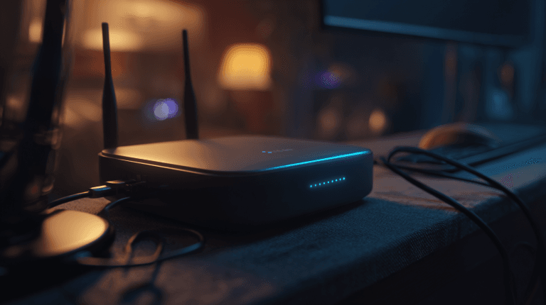 Візуалізація робочого місця під час блекауту з працюючим роутером