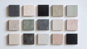 10 комбінацій кольору та воску для ефекту мікробетон — палітра відтінків від антрациту до пудрового рожевого