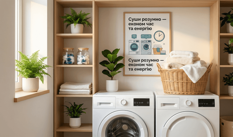 Сушильна машина у сучасному інтер'єрі квартири: економія часу та енергії при сушінні білизни вдома