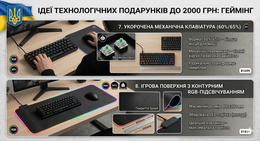 гаджети для геймера з бюджетом 2000