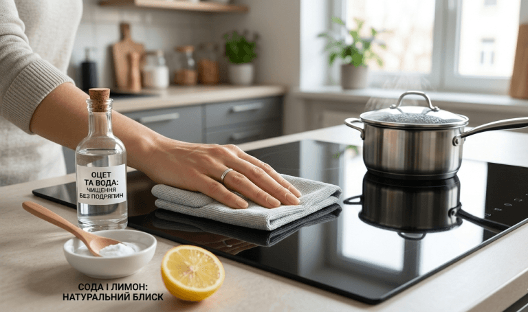 як відмити індукційну плиту без подряпин