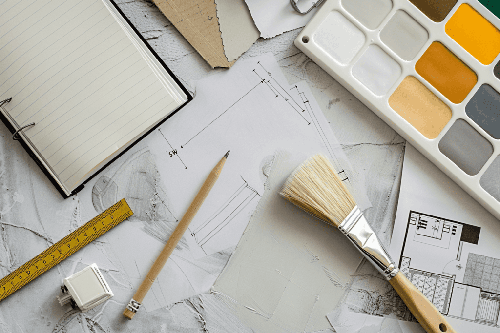 як розрахувати кількість фарби на кімнату — вимірювання рулетка план розрахунок скільки купити