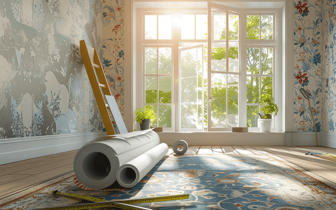 калькулятор шпалер скільки рулонів на кімнату — рулони шпалер кімната ремонт розрахунок