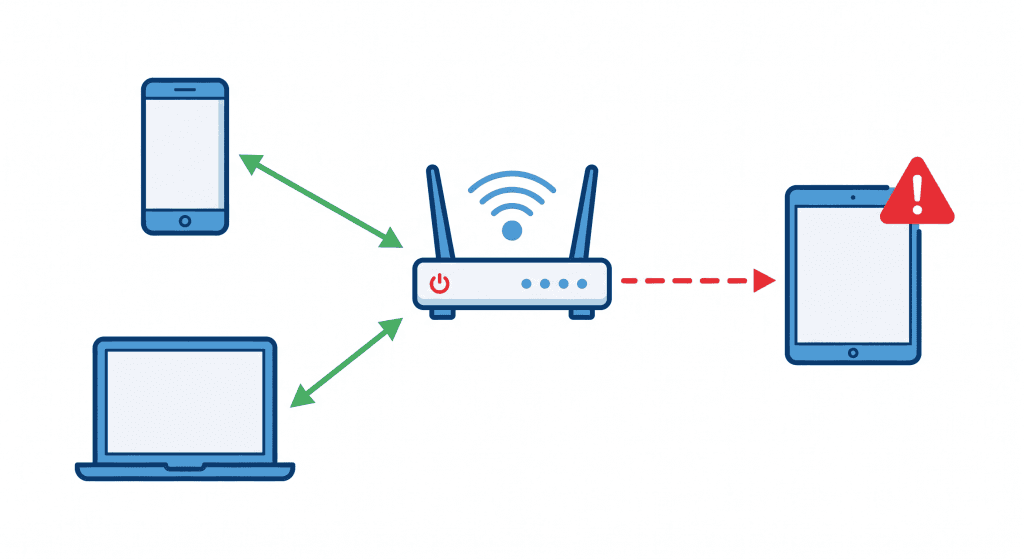 Схема виявлення та блокування невідомих пристроїв у домашній Wi-Fi мережі
