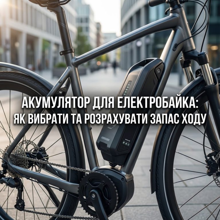 Як вибрати акумулятор для електровелосипеда та розрахувати реальний запас ходу