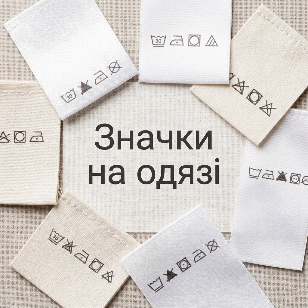 Розшифровка значків та позначень на ярликах одягу для прання