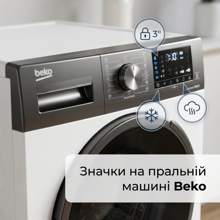 Що означають значки на пральній машині Beko: повна розшифровка символів та режимів